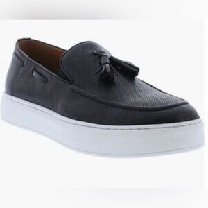 Zanzara Elegant Black Loafers with Tassels size 13 new..